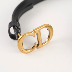 Dior CD Leather Belt Black - Size 70