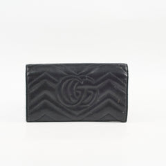 Gucci GG Marmont Continental Long Wallet Black
