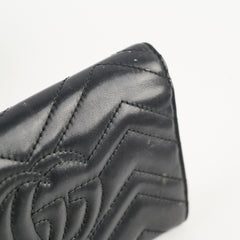 Gucci GG Marmont Continental Long Wallet Black