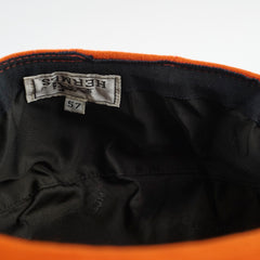 Hermes Flat Cap Orange Size S