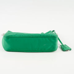 Prada Tessuto Re-Edition 2005 Nylon Hobo Green