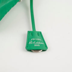 Prada Tessuto Re-Edition 2005 Nylon Hobo Green