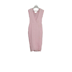 Christian Dior Mesh Lace Evening Dress Light Pink Size UK12