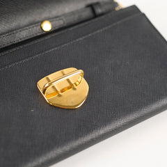 Prada Wallet On Chain Saffiano Black