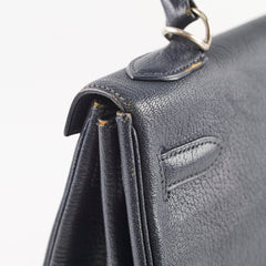 Hermes Kelly 32 Togo Navy Chèvre de Coromandel - D square stamp