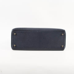 Hermes Kelly 32 Togo Navy Chèvre de Coromandel - D square stamp