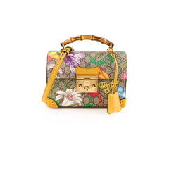 Gucci Medium Padblock Floral Top Handle