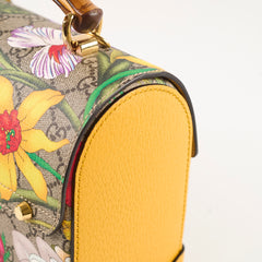 Gucci Medium Padblock Floral Top Handle