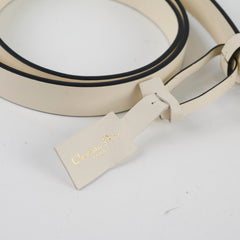 Christian Dior 2cm Width Cream Belt 80cm