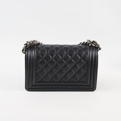 Chanel Small Boy Black Lambskin