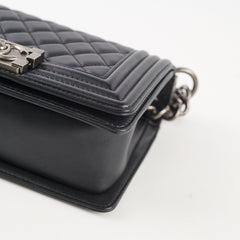 Chanel Small Boy Black Lambskin