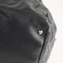 Chanel Perforated CC Bowling Bag Black