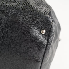 Chanel Perforated CC Bowling Bag Black