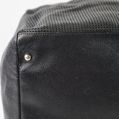 Chanel Perforated CC Bowling Bag Black