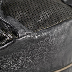 Chanel Perforated CC Bowling Bag Black