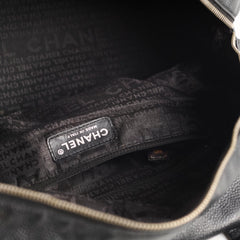 Chanel Perforated CC Bowling Bag Black