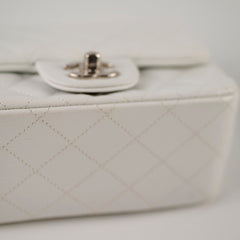 Chanel Classic Mini Square Caviar White