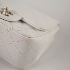 Chanel Classic Mini Square Caviar White