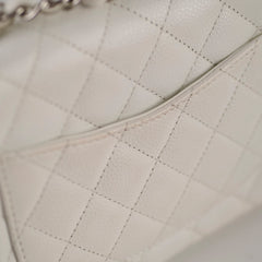 Chanel Classic Mini Square Caviar White