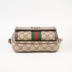 Gucci Ophidia Mini Ebony Supreme Beige