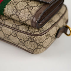 Gucci Ophidia Mini Ebony Supreme Beige