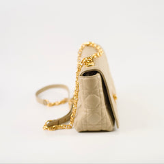 Christian Dior Medium Dior Caro Beige