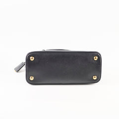 Prada Dome Saffiano Black Tote