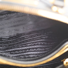 Prada Dome Saffiano Black Tote