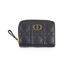 Christian Dior Caro Scarlet Wallet Black