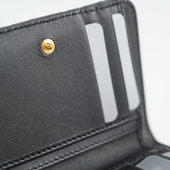Christian Dior Caro Scarlet Wallet Black