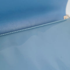 Chanel Large Patent Boy Bag Light Blue