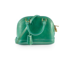 Louis Vuitton Alma BB Patent Green