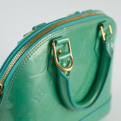 Louis Vuitton Alma BB Patent Green