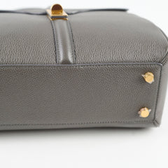 Celine 16 Small Grained Leather Grey