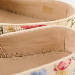 Dior Floral Espadrilles Tweed Beige - Size 36