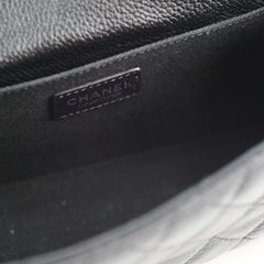 Chanel Mini Black Caviar Uniform Belt Bag