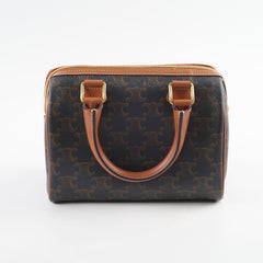 Celine Small Boston in Triomphe Canvas Bag