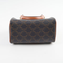 Celine Small Boston in Triomphe Canvas Bag