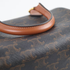 Celine Small Boston in Triomphe Canvas Bag