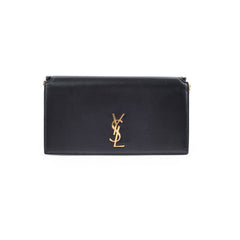 Saint Laurent Mini Phone Case On Chain Black