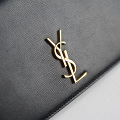 Saint Laurent Mini Phone Case On Chain Black