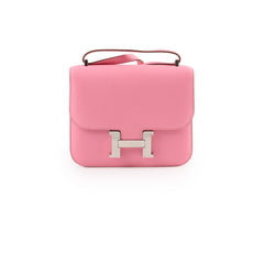 Hermes Mini Constance Azalea Y Stamp