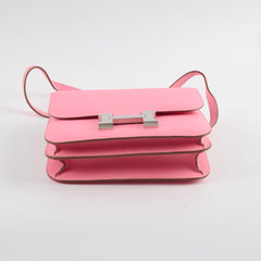 Hermes Mini Constance Azalea Y Stamp