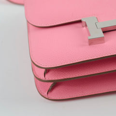 Hermes Mini Constance Azalea Y Stamp