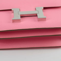 Hermes Mini Constance Azalea Y Stamp