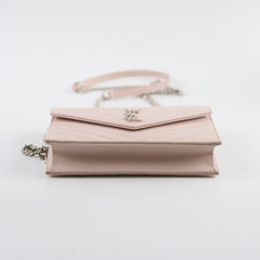 Saint Laurent Cassandre Envelope Wallet on Chain WOC Pink