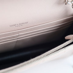 Saint Laurent Cassandre Envelope Wallet on Chain WOC Pink