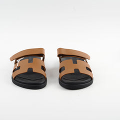 Hermes Chypre Sandal Size 40 Naturel