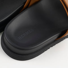 Hermes Chypre Sandal Size 40 Naturel