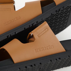 Hermes Chypre Sandal Size 40 Naturel